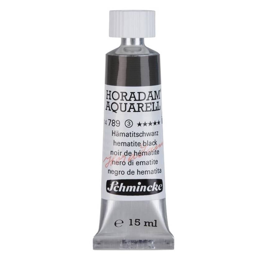 Schmincke Horadam Aquarell Artist Sulu Boya 15 ml Tüp Seri 3 789 Hematite Black