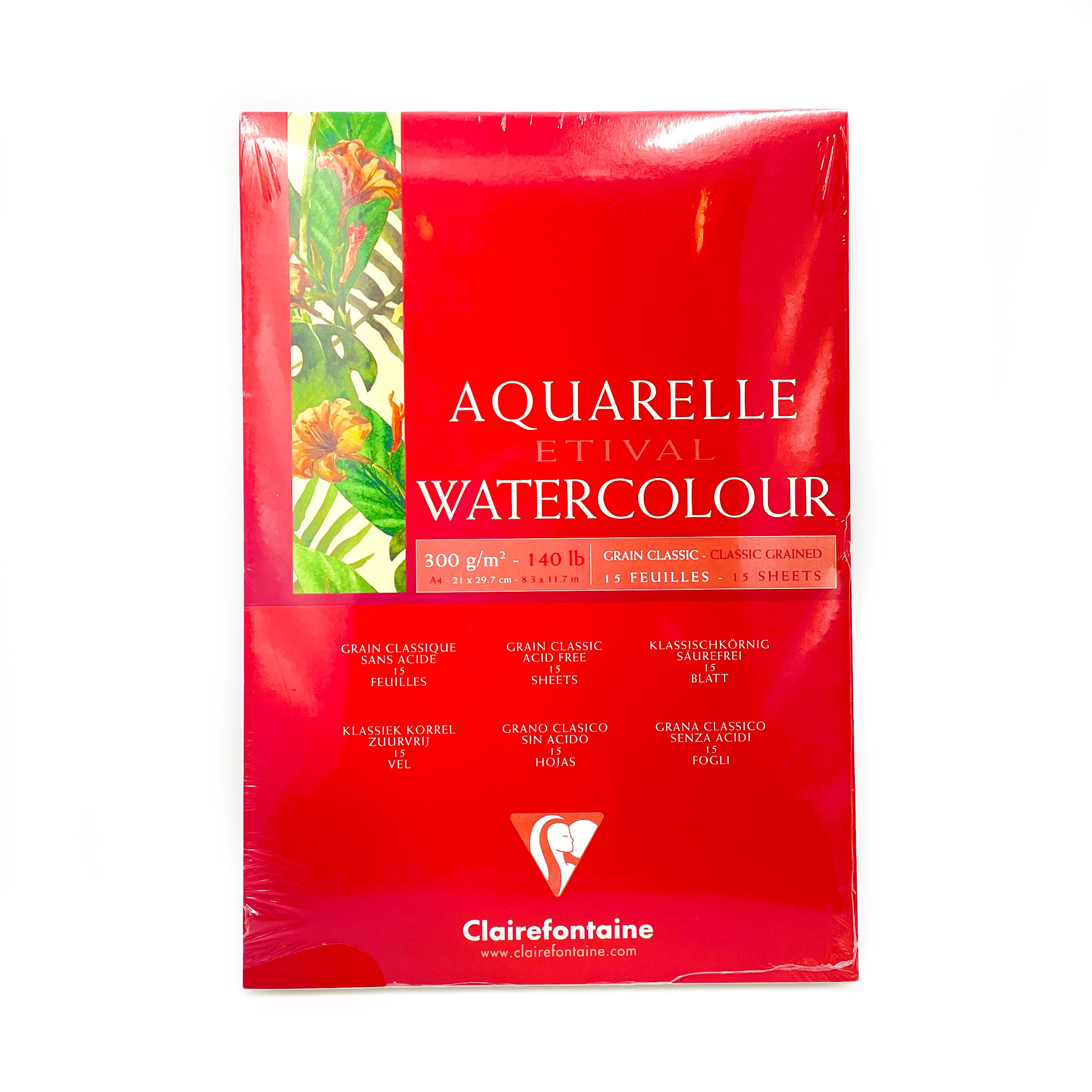 Clairefontaine Etival Classic A4 300 Gr Üstten Yapışkanlı 15 Yaprak