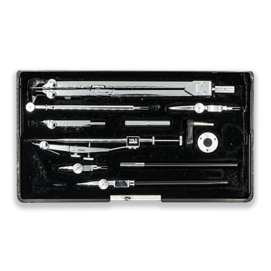 Wild Heerbrugg Riefler Antika Pergel Seti No:19