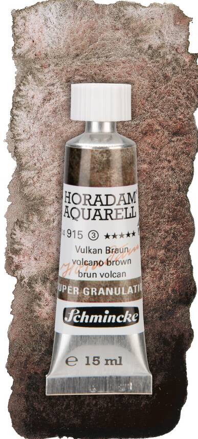 Schmincke Horadam Aquarell Super Granulation Sulu Boya 15 ml Tüp Seri 3 915 Volcano Brown