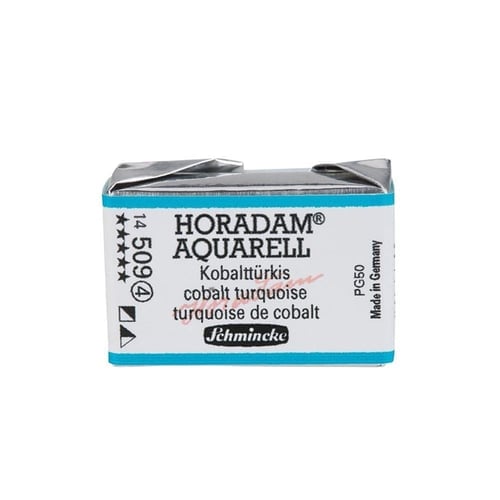 Schmincke Horadam Aquarell Artistik Sulu Boya Tam Tablet Seri 4 509 cobalt turquoise