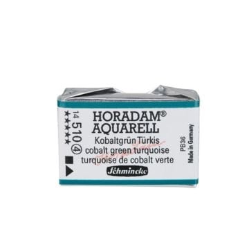 Schmincke Horadam Aquarell Artistik Sulu Boya Tam Tablet Seri 4 510 cobalt green turquoise