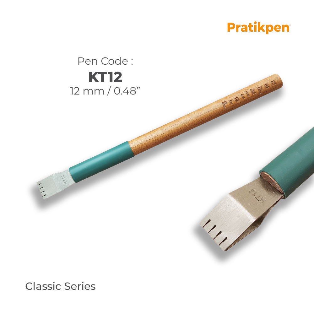 Pratik Pen Klasik KT Düz Kaligrafi Metal Uçlu Kalem No:12