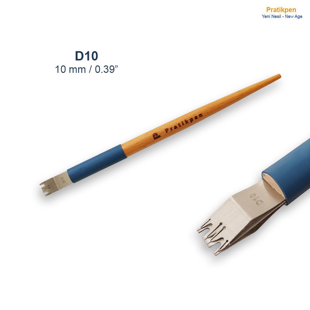 Pratik Pen Klasik D Desenli Kaligrafi Metal Uçlu Kalem No:10