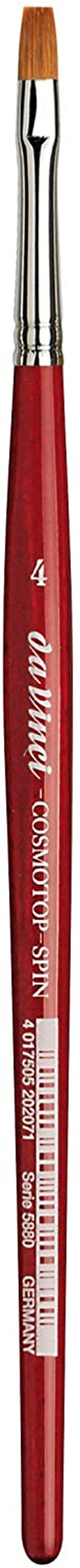 Da Vinci 5880 Serisi Fırça No:4 Cosmotop Spin Sentetik Düz Sulu Boya Fırçası