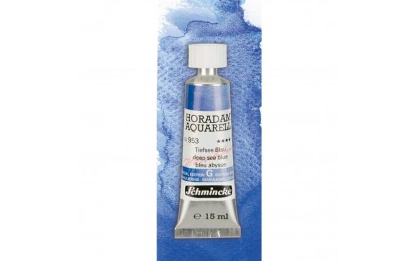 Schmincke Horadam Aquarell Super Granulation Sulu Boya 15 ml Tüp Seri 3 953 Deep Sea Blue