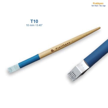 Pratik Pen Klasik T Düz Kaligrafi Metal Uçlu Kalem No:10