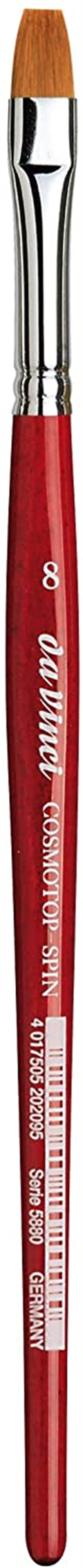 Da Vinci 5880 Serisi Fırça No:8 Cosmotop Spin Sentetik Düz Sulu Boya Fırçası