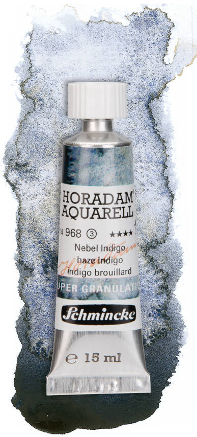 Schmincke Horadam Aquarell Super Granulation Sulu Boya 15 ml Tüp Seri 3 968 Haze Indigo