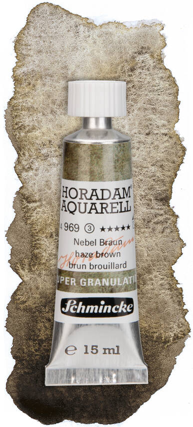 Schmincke Horadam Aquarell Super Granulation Sulu Boya 15 ml Tüp Seri 3 969 Haze Brown