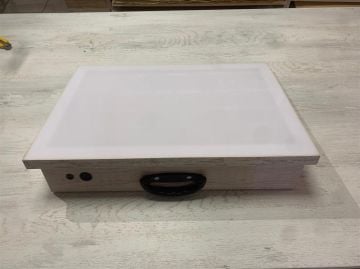 Tiryakiart 35x50 cm Led Işıklı Flexi Hat Yazı Masası Küçük NATURAL