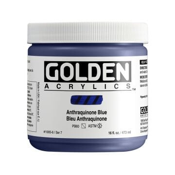 Golden Akrilik HB ANTHRAQUINONE BLUE 473 ML
