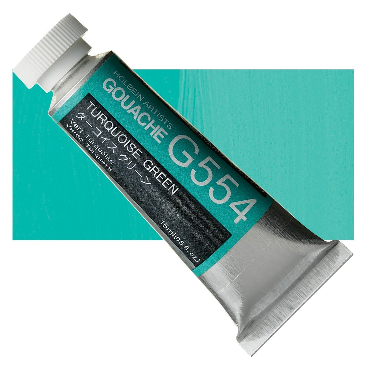 Holbein Guaj Boya 15 ml G554 Turquoise Green