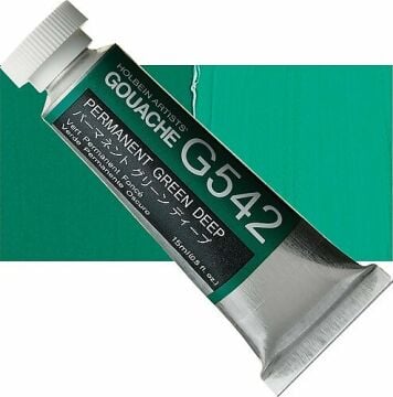 Holbein Guaj Boya 15 ml G542 Permanent Green Deep