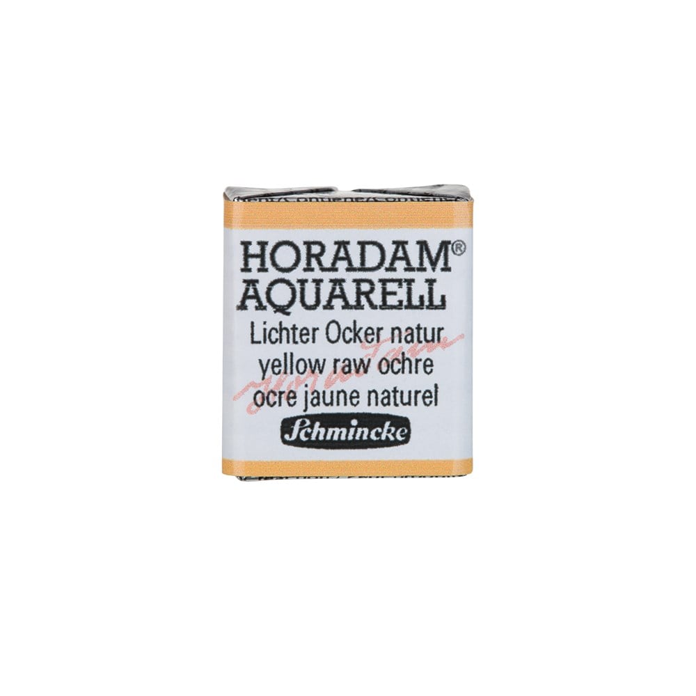 Schmincke Horadam Aquarell Artistik Sulu Boya Yarım Tablet Seri 1 656 yellow raw ochre