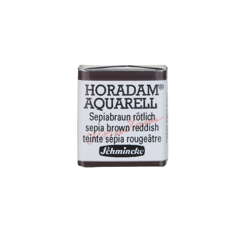 Schmincke Horadam Aquarell Artistik Sulu Boya Yarım Tablet Seri 1 662 sepia brown reddish