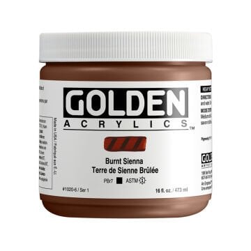Golden Akrilik HB BURNT SIENNA 473 ML