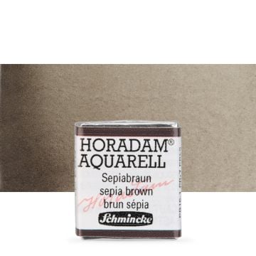 Schmincke Horadam Aquarell Artistik Sulu Boya Yarım Tablet Seri 1 663 sepia brown