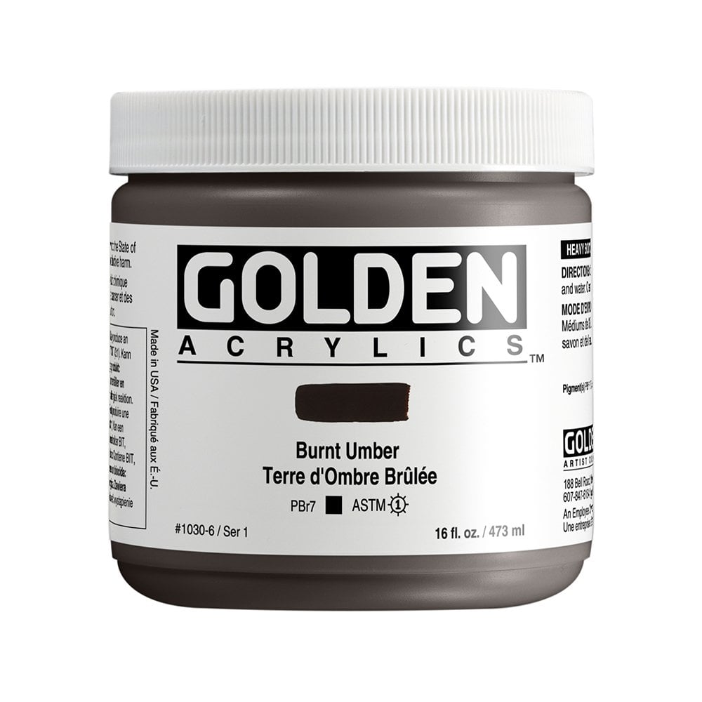 Golden Akrilik HB BURNT UMBER 473 ML