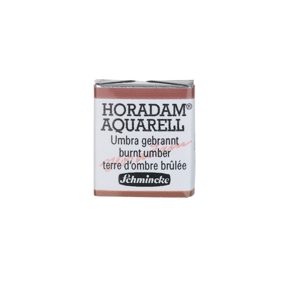 Schmincke Horadam Aquarell Artistik Sulu Boya Yarım Tablet Seri 1 668 burnt umber
