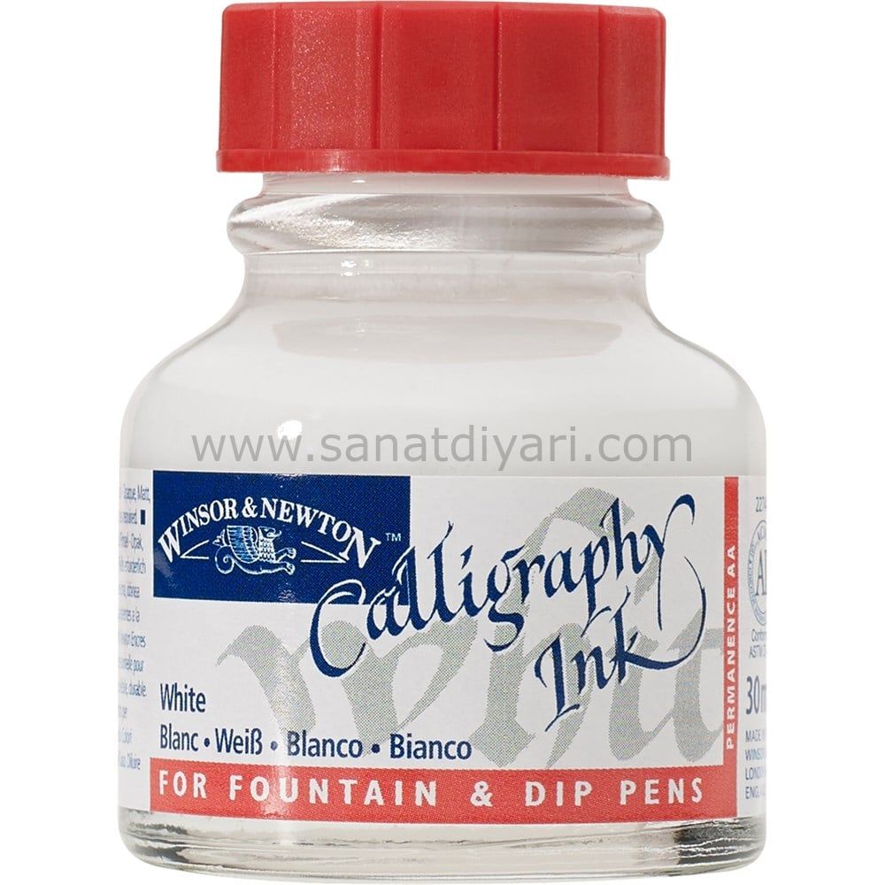 Winsor & Newton 702 White Calligraphy Mürekkebi 30 ml