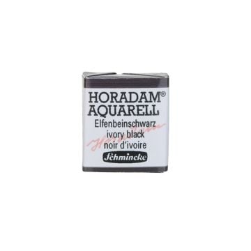 Schmincke Horadam Aquarell Artistik Sulu Boya Yarım Tablet Seri 1 780 ivory black