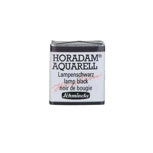 Schmincke Horadam Aquarell Artistik Sulu Boya Yarım Tablet Seri 1 781 lamp black