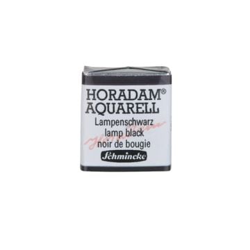 Schmincke Horadam Aquarell Artistik Sulu Boya Yarım Tablet Seri 1 781 lamp black