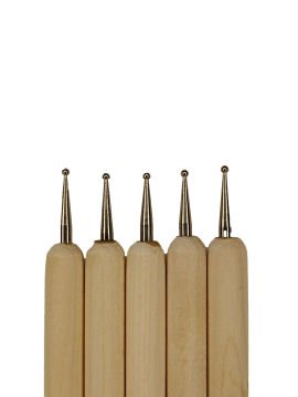 Eu - Vera Sanat İğne Perdah Seti / Folyo Kabartma Kalem Seti 5'Li