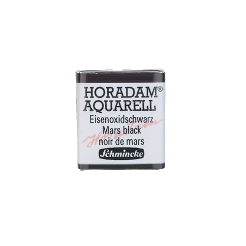 Schmincke Horadam Aquarell Artistik Sulu Boya Yarım Tablet Seri 1 791 mars black