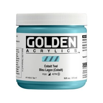 Golden Akrilik HB COBALT TEAL 473 ML