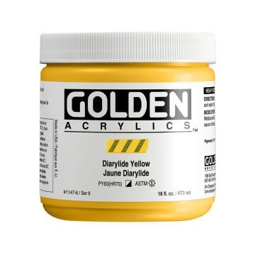 Golden Akrilik HB DIARYLIDE YELLOW 473 ML