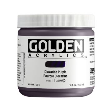 Golden Akrilik HB DIOXAZINE PURPLE 473 ML