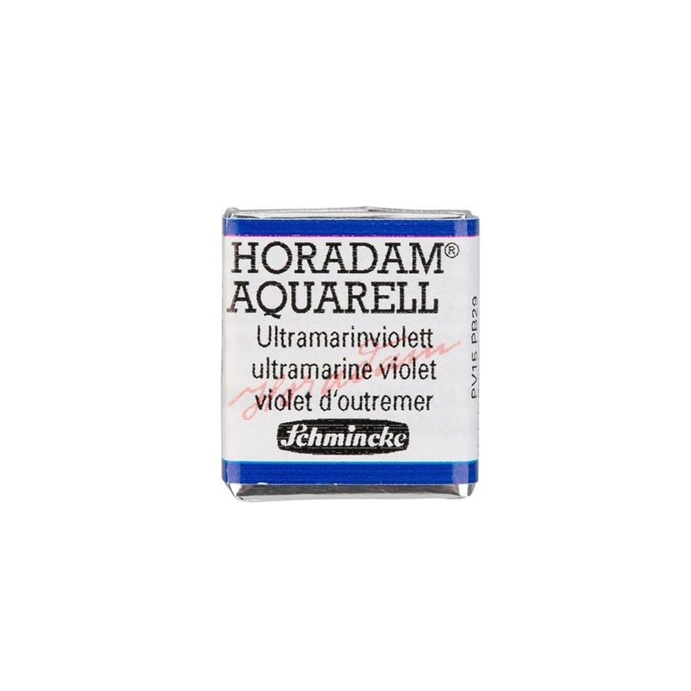 Schmincke Horadam Aquarell Artistik Sulu Boya Yarım Tablet Seri 2 495 ultramarin violet