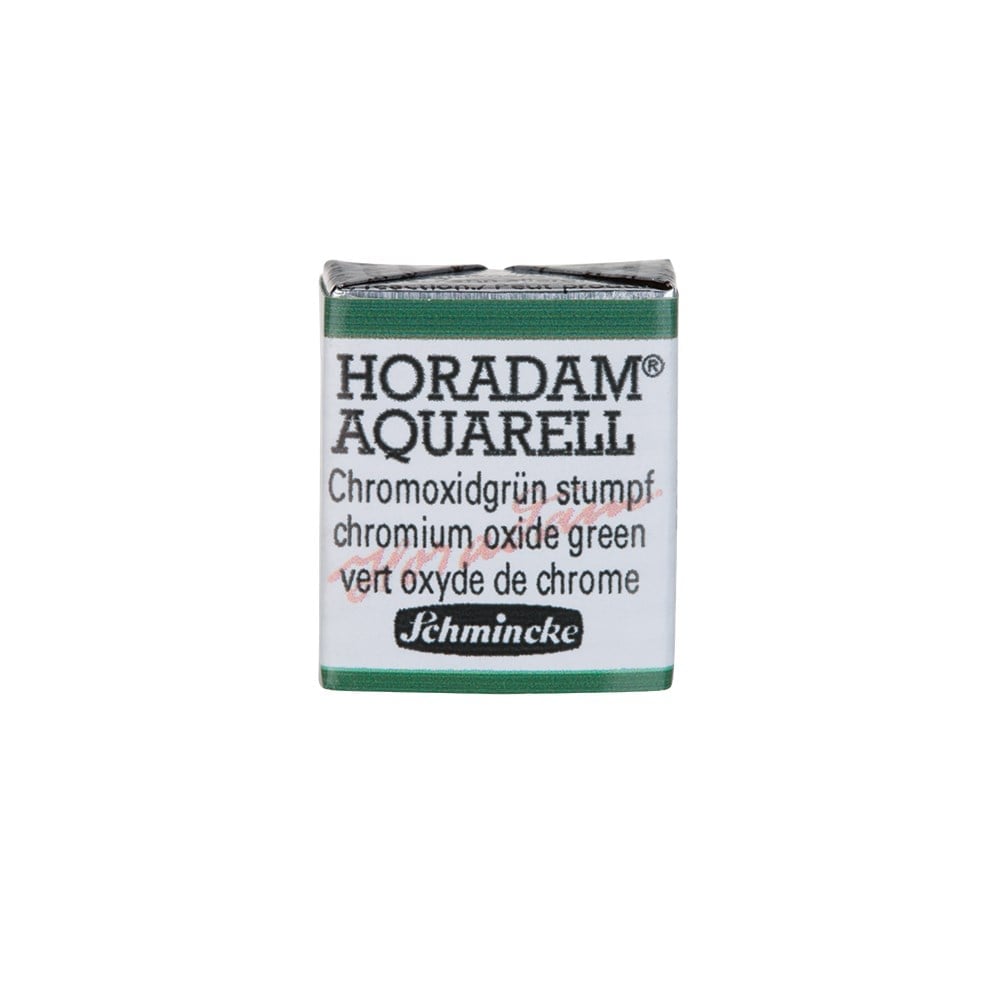 Schmincke Horadam Aquarell Artistik Sulu Boya Yarım Tablet Seri 2 512 chromium oxide green