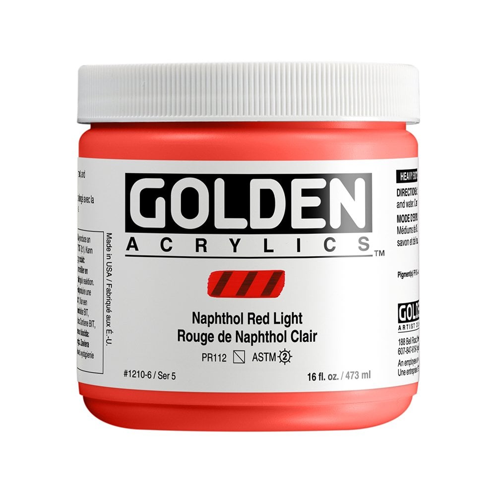 Golden Akrilik HB NAPHTHOL RED LIGHT 473 ML