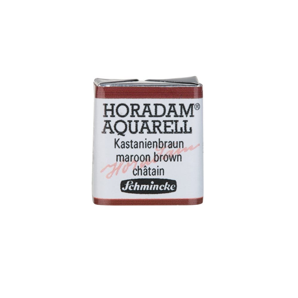 Schmincke Horadam Aquarell Artistik Sulu Boya Yarım Tablet Seri 2 651 maroon brown