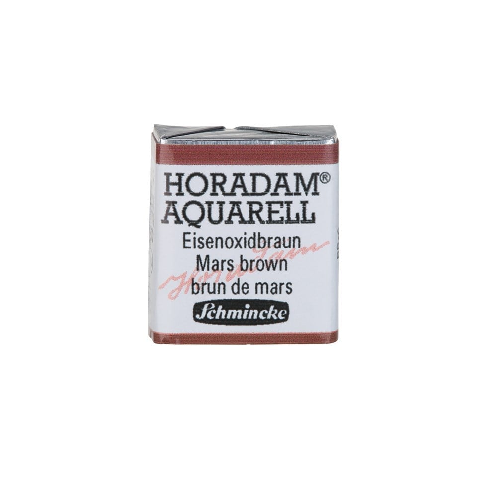Schmincke Horadam Aquarell Artistik Sulu Boya Yarım Tablet Seri 2 658 mars brown