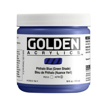Golden Akrilik HB PHTH.BLUE (GRN SH.) 473 ML