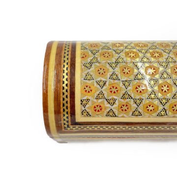 KALEMLİK AHŞAP KUTU  TEZHİPLİ SEDEF KAKMA SANDIK TİPİ