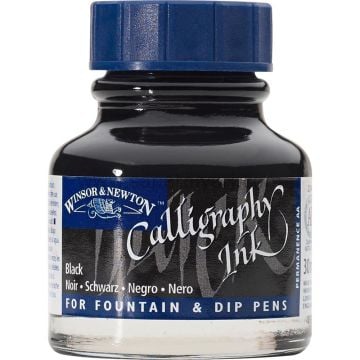 Winsor & Newton 030 Black Calligraphy Mürekkebi 30 ml