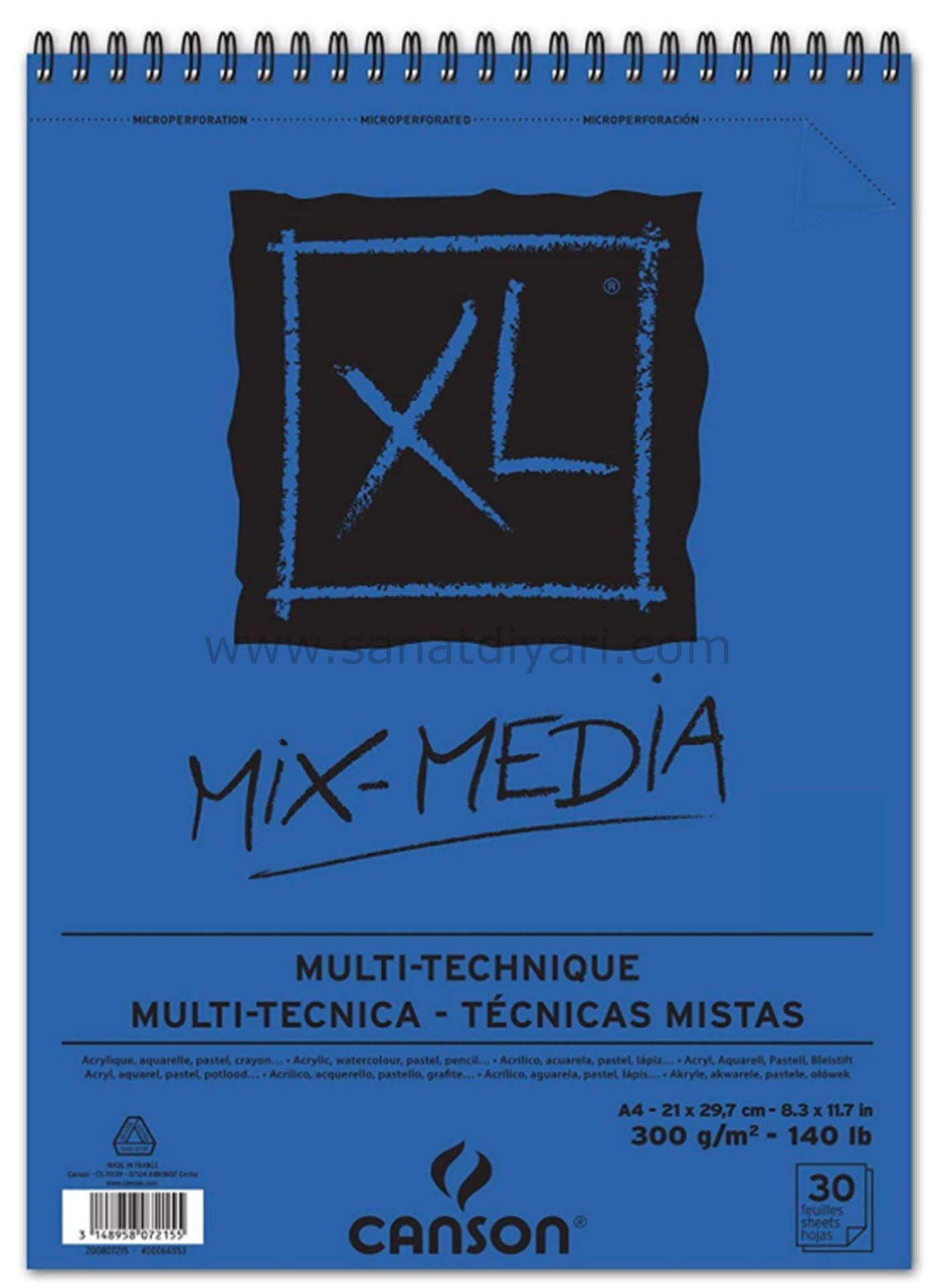 Canson Mix Media 300 gr - A4 - 30 Yaprak