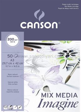Canson Mix Media İmagine 200 gr - A3 - 50 Yaprak