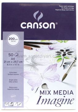 Canson Mix Media İmagine 200 gr - A4 - 50 Yaprak