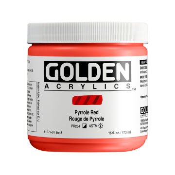 Golden Akrilik HB PYRROLE RED 473 ML