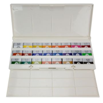 Afra Professional Water Colours Sulu Boya Seti Whole Pan / Büyük Boy Tablet 24'Lü