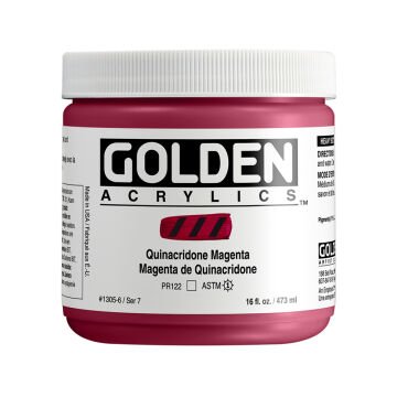 Golden Akrilik HB QUINACRIDONE MAGENTA 473 ML