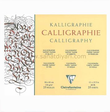 Clairefontaine Kaligrafi Blok 130 gr 30x40 cm 25 Yaprak