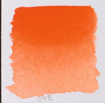 Schmincke Horadam Aquarell Artistik Sulu Boya Yarım Tablet Seri 3 348 cadmium red orange
