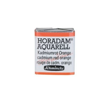 Schmincke Horadam Aquarell Artistik Sulu Boya Yarım Tablet Seri 3 348 cadmium red orange